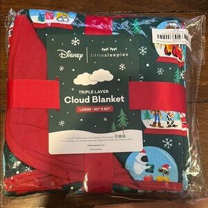 Disney Little Sleepies Cloud Blanket - 50” x 50” Snow Globes Design